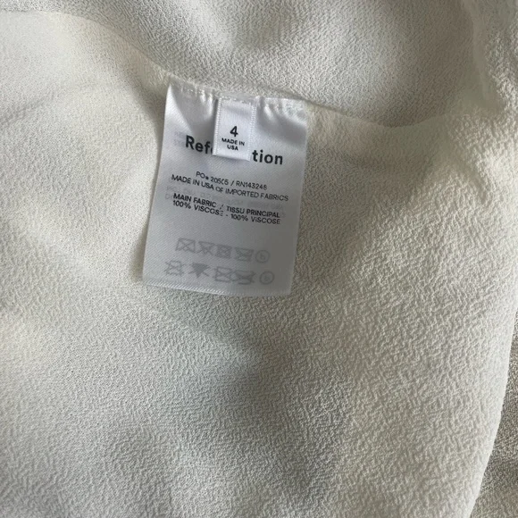 Reformation Charlee Midi Dress in Macadamia - Picture 8 of 8